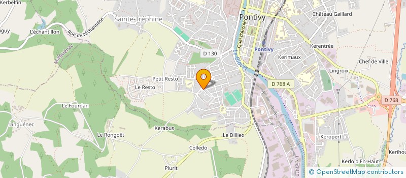 localisation de l'entreprise MADAME BARAKA SAHIMI  PONTIVY