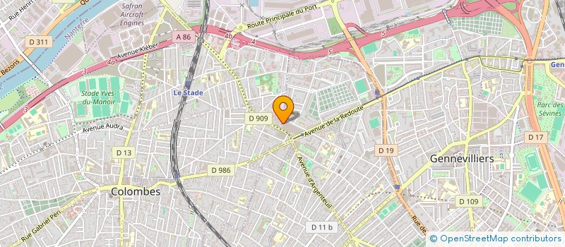 localisation de l'entreprise MADAME BARAKISSA SANOGO  ASNIERES-SUR-SEINE