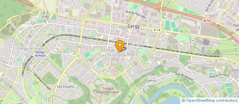 localisation de l'entreprise MADAME BARATH BALACHANDRAN  CERGY