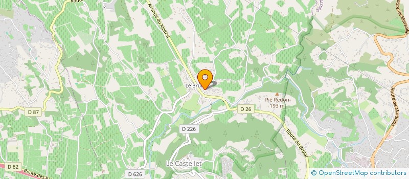 localisation de l'entreprise MADAME BARBARA BALDO  LE CASTELLET