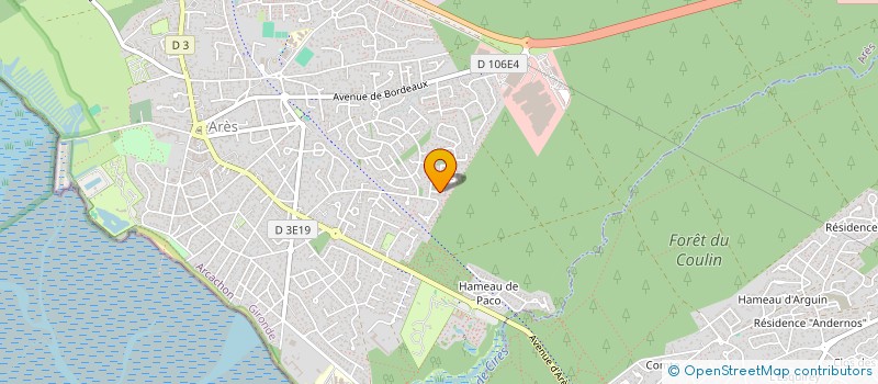 localisation de l'entreprise MADAME BARBARA BEAUGE  ARES