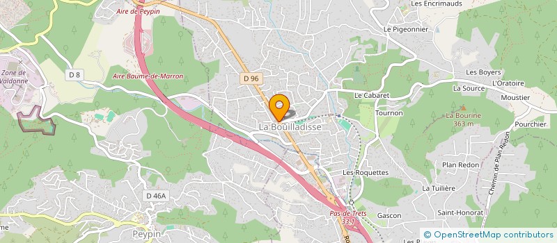 localisation de l'entreprise MADAME BARBARA BENEZET  LA BOUILLADISSE