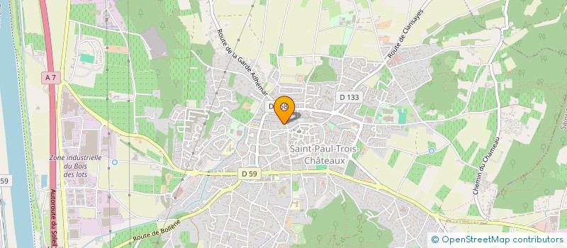 localisation de l'entreprise MADAME BARBARA BERGOUNIOUX  SAINT-PAUL-TROIS-CHATEAUX