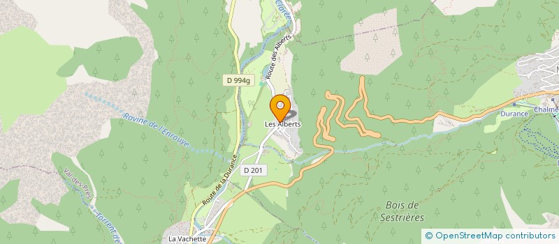 localisation de l'entreprise MADAME BARBARA BERTON  MONTGENEVRE