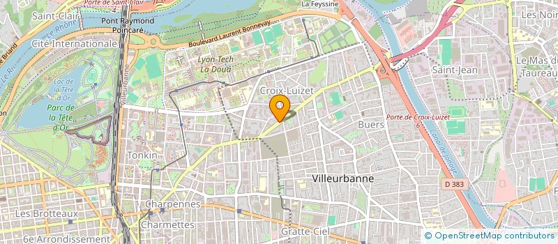 localisation de l'entreprise MADAME BARBARA BONVALOT  VILLEURBANNE