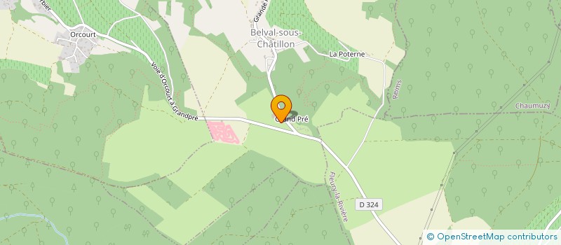 localisation de l'entreprise MADAME BARBARA CHABROULET  BELVAL-SOUS-CHATILLON