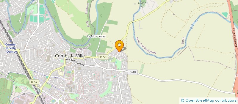 localisation de l'entreprise MADAME BARBARA CLEMENT CUZIN  COMBS-LA-VILLE