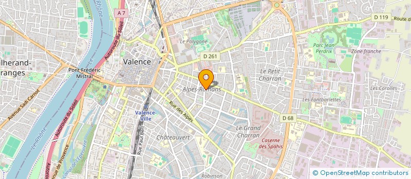 localisation de l'entreprise MADAME BARBARA COSTE MOUSSADJEE à VALENCE