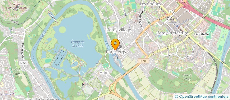 localisation de l'entreprise MADAME BARBARA DECROIX à CERGY