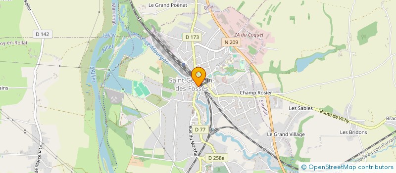 localisation de l'entreprise MADAME BARBARA DURET  SAINT-GERMAIN-DES-FOSSES