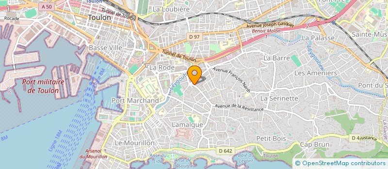 localisation de l'entreprise MADAME BARBARA ESTRUGO à TOULON