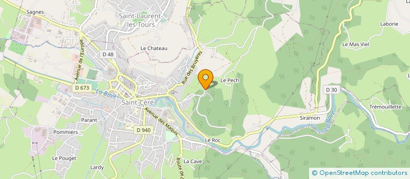 localisation de l'entreprise MADAME BARBARA FAURE  SAINT-CERE