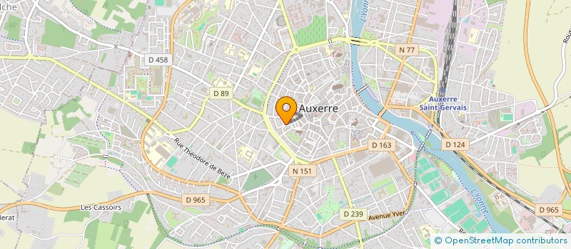 localisation de l'entreprise MADAME BARBARA GAUTHIER à AUXERRE