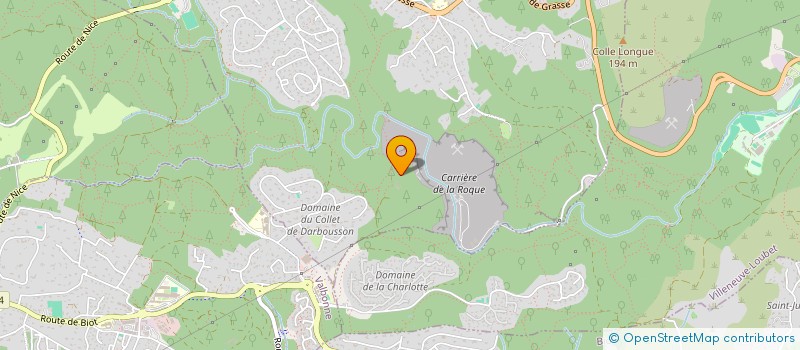 localisation de l'entreprise MADAME BARBARA GIAUFFRET  ROQUEFORT-LES-PINS