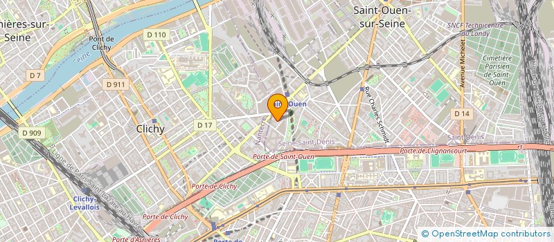 localisation de l'entreprise MADAME BARBARA GOSSET à SAINT-OUEN-SUR-SEINE