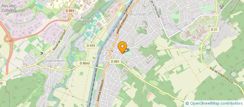 localisation de l'entreprise MADAME BARBARA GRESSER  BRUNSTATT-DIDENHEIM