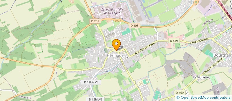 localisation de l'entreprise MADAME BARBARA HEITZ  HESINGUE