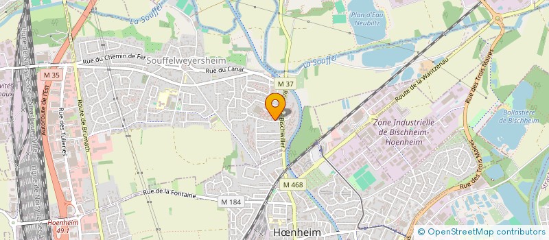 localisation de l'entreprise MADAME BARBARA HESS  SOUFFELWEYERSHEIM