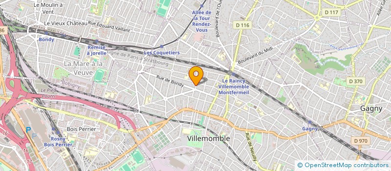 localisation de l'entreprise MADAME BARBARA KELIF à VILLEMOMBLE
