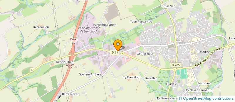 localisation de l'entreprise MADAME BARBARA KORDOWSKA  BRIEC