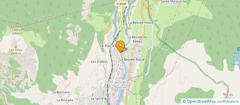 localisation de l'entreprise MADAME BARBARA KOWALSKA à L'ARGENTIERE-LA-BESSEE
