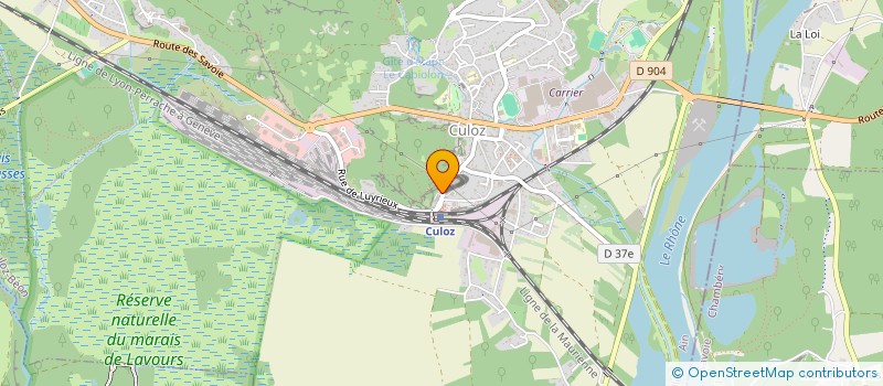 localisation de l'entreprise MADAME BARBARA LAURENT  CULOZ-BEON