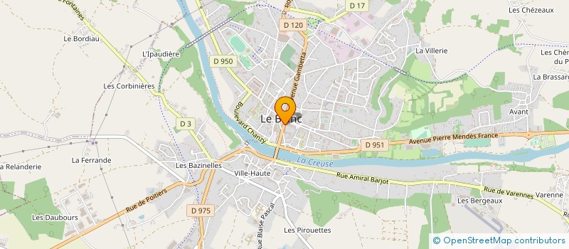 localisation de l'entreprise MADAME BARBARA LEBLANC à LE BLANC