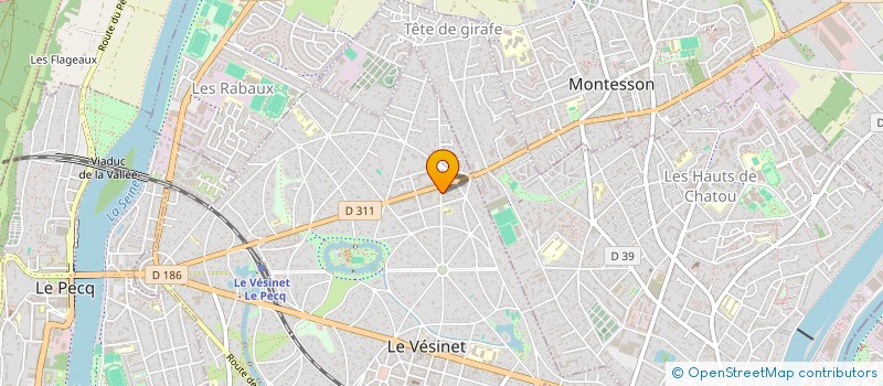 localisation de l'entreprise MADAME BARBARA LELIEVRE  LE VESINET