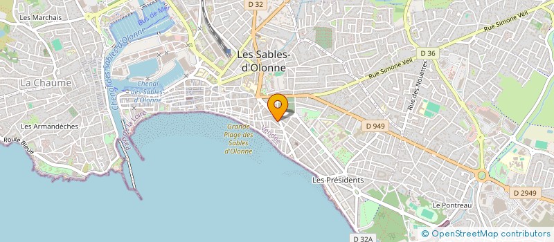 localisation de l'entreprise MADAME BARBARA LOHEZIC  LES SABLES D'OLONNE