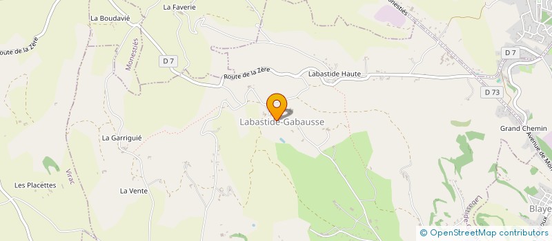 localisation de l'entreprise MADAME BARBARA MASSOL  LABASTIDE-GABAUSSE