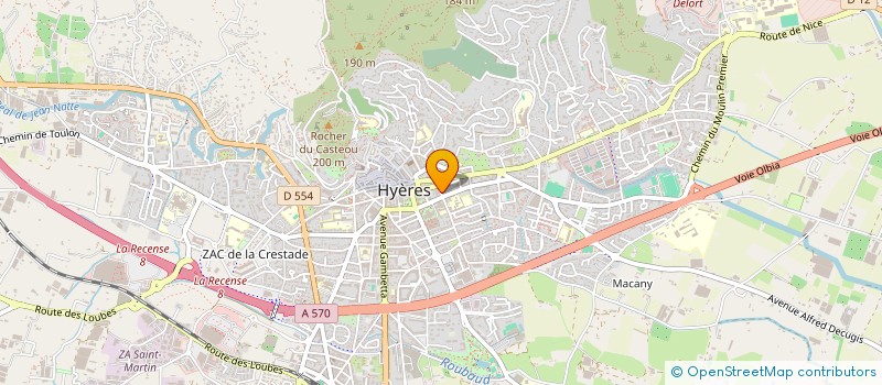 localisation de l'entreprise MADAME BARBARA MENCIK  HYERES