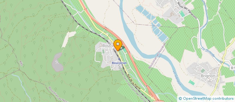 localisation de l'entreprise MADAME BARBARA MITTELETTE  BOUCOIRAN-ET-NOZIERES