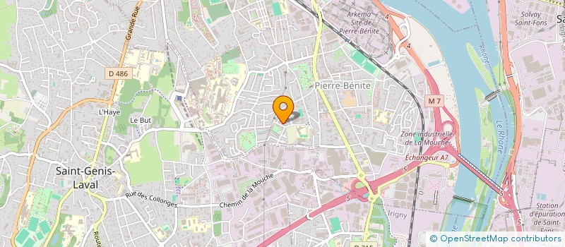 localisation de l'entreprise MADAME BARBARA MORIN  OULLINS-PIERRE-BENITE