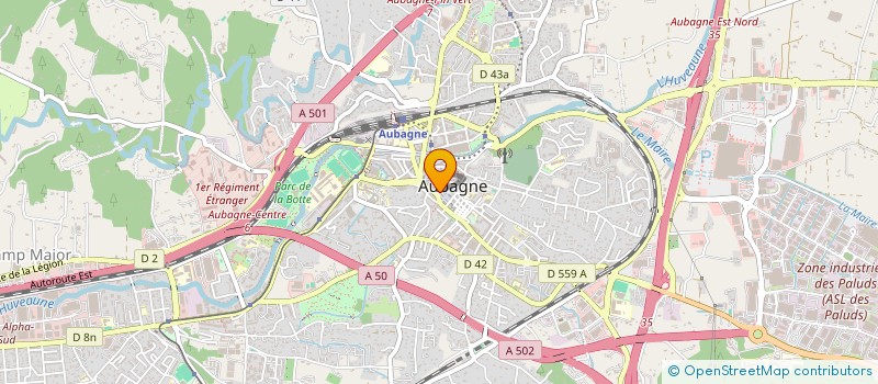 localisation de l'entreprise MADAME BARBARA OUDRY  AUBAGNE