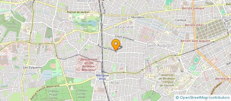 localisation de l'entreprise MADAME BARBARA PAUMELLE  MERIGNAC