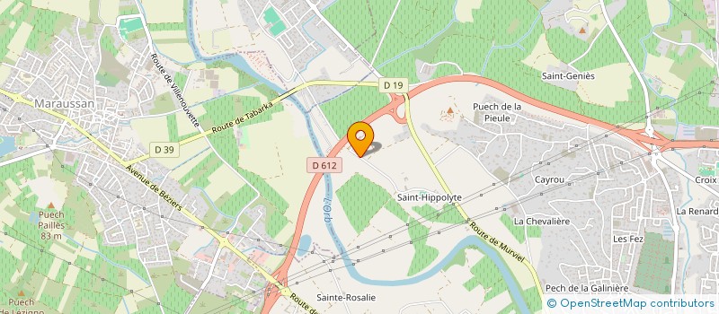 localisation de l'entreprise MADAME BARBARA POUGET  BEZIERS