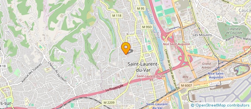 localisation de l'entreprise MADAME BARBARA RAFFIN à SAINT-LAURENT-DU-VAR