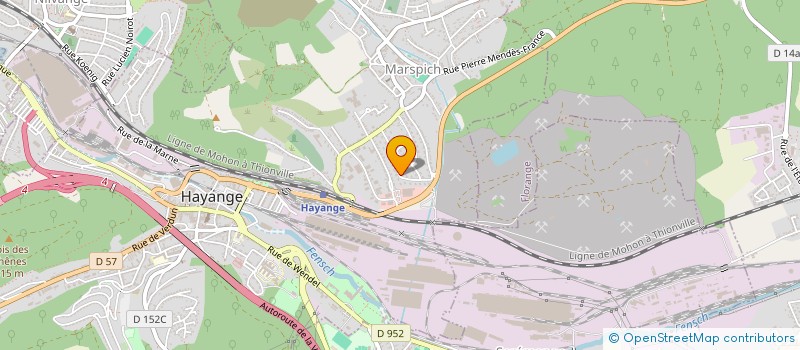 localisation de l'entreprise MADAME BARBARA SATTIN  HAYANGE