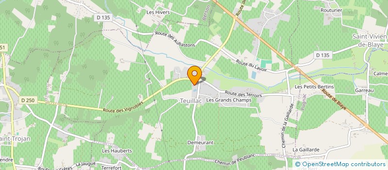 localisation de l'entreprise MADAME BARBARA SCHROEDER  TEUILLAC