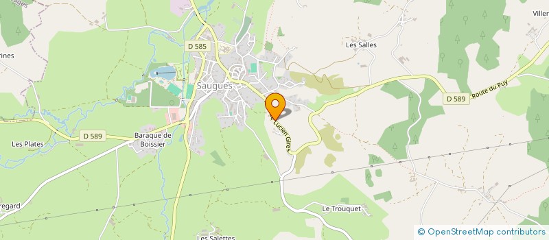 localisation de l'entreprise MADAME BARBARA SULAS à SAUGUES