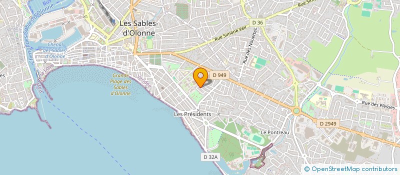 localisation de l'entreprise MADAME BARBARA TROUCHAUD à LES SABLES D'OLONNE