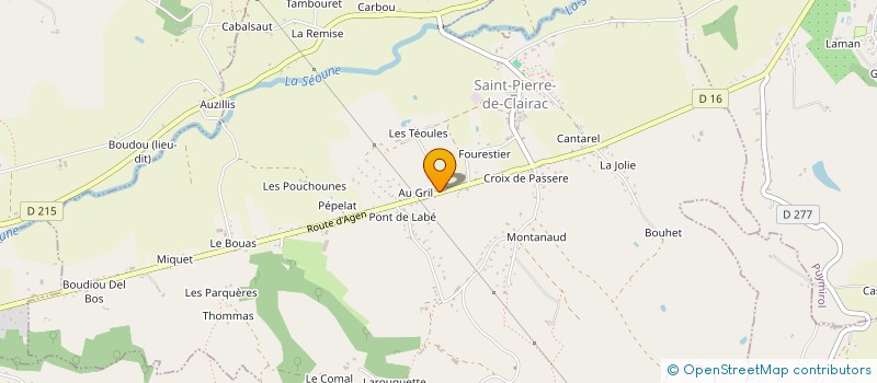 localisation de l'entreprise MADAME BARBARA VENARD à SAINT-PIERRE-DE-CLAIRAC