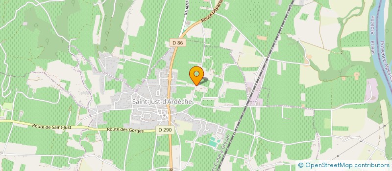 localisation de l'entreprise MADAME BARBARA WIDMER  SAINT-JUST-D'ARDECHE