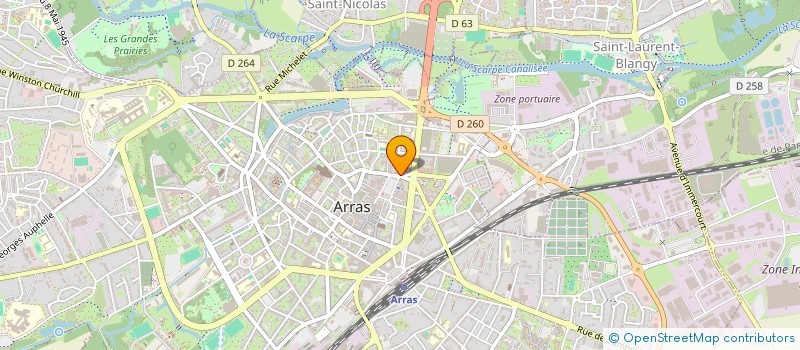 localisation de l'entreprise MADAME BARBARA ZMYSLONA à ARRAS