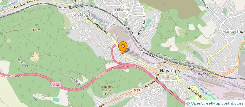 localisation de l'entreprise MADAME BARBE KONTZ  HAYANGE