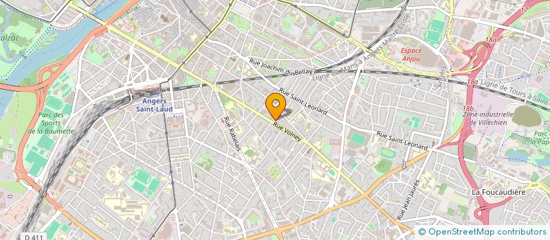 localisation de l'entreprise MADAME BARBERINE FAURE à ANGERS