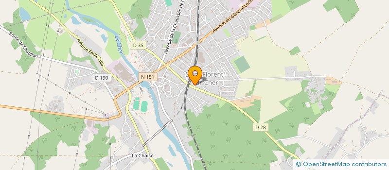 localisation de l'entreprise MADAME BARKA MOKHNACHI  SAINT-FLORENT-SUR-CHER