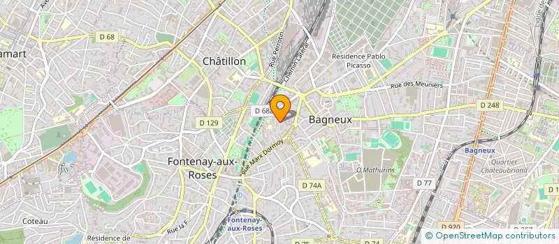 localisation de l'entreprise MADAME BARKISSA OKOUO  FONTENAY-AUX-ROSES