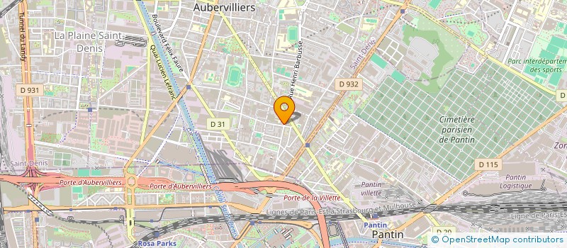 localisation de l'entreprise MADAME BARSINE PRADELLE à AUBERVILLIERS