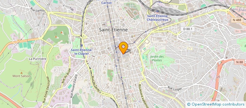 localisation de l'entreprise MADAME BASMA BOUBTANE  SAINT-ETIENNE